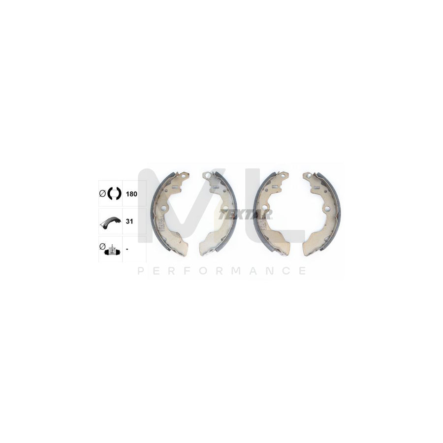 TEXTAR 91046800 Brake Shoe Set for SUZUKI Alto II (CA71) without handbrake lever | ML Performance Car Parts
