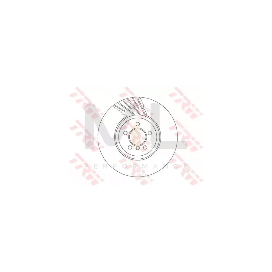 TRW DF6614S Brake Disc Two-piece brake disc, Vented, High-carbon | ML Performance Car Parts