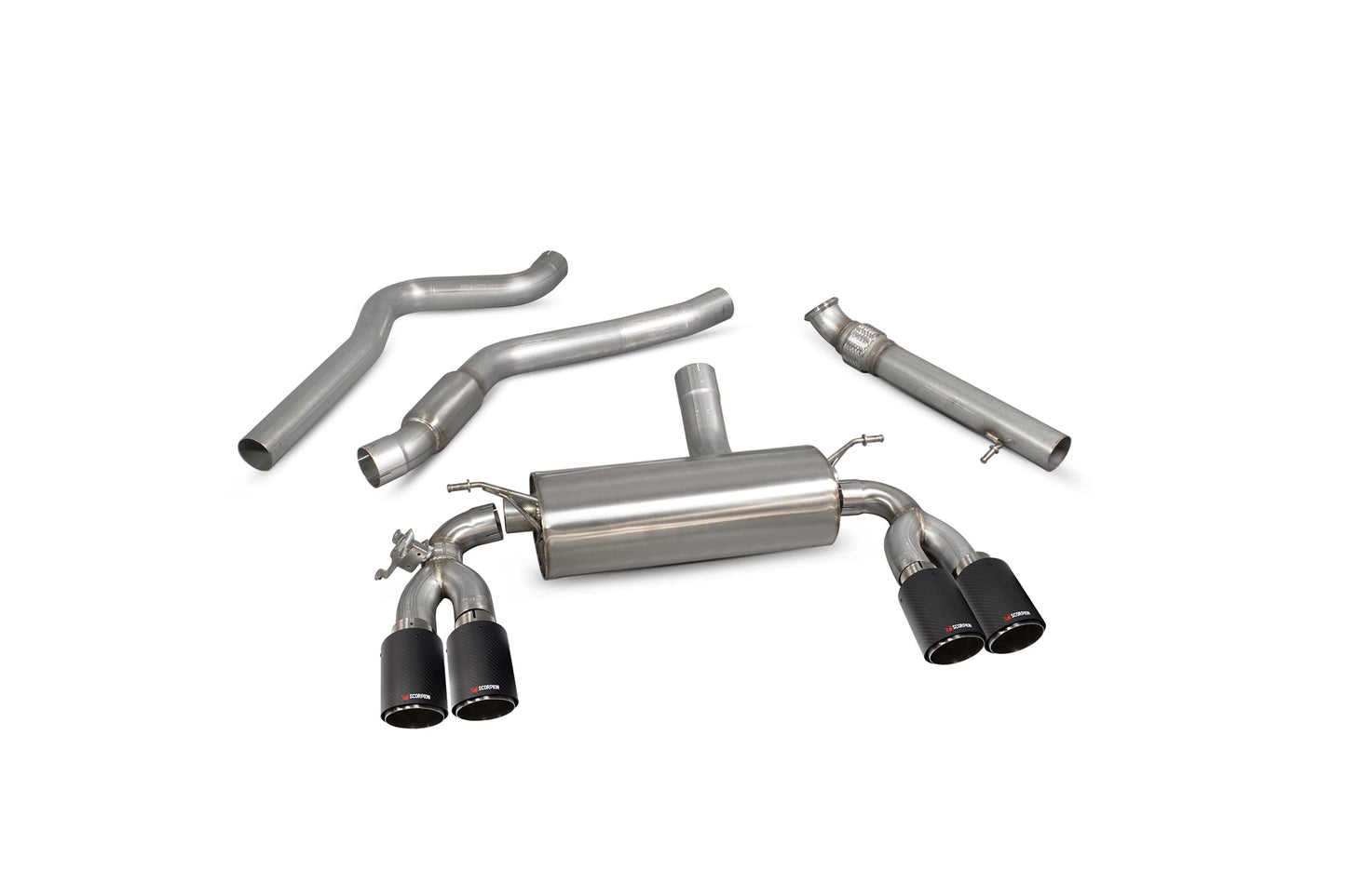 Scorpion SBM075CF BMW M2 F87 Cat-Back System With Electronic Valve | ML Performance US US