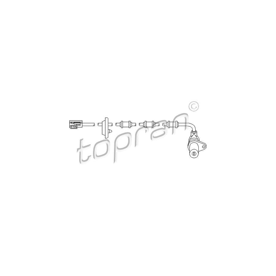 TOPRAN 401 414 ABS Sensor suitable for MERCEDES-BENZ E-Class