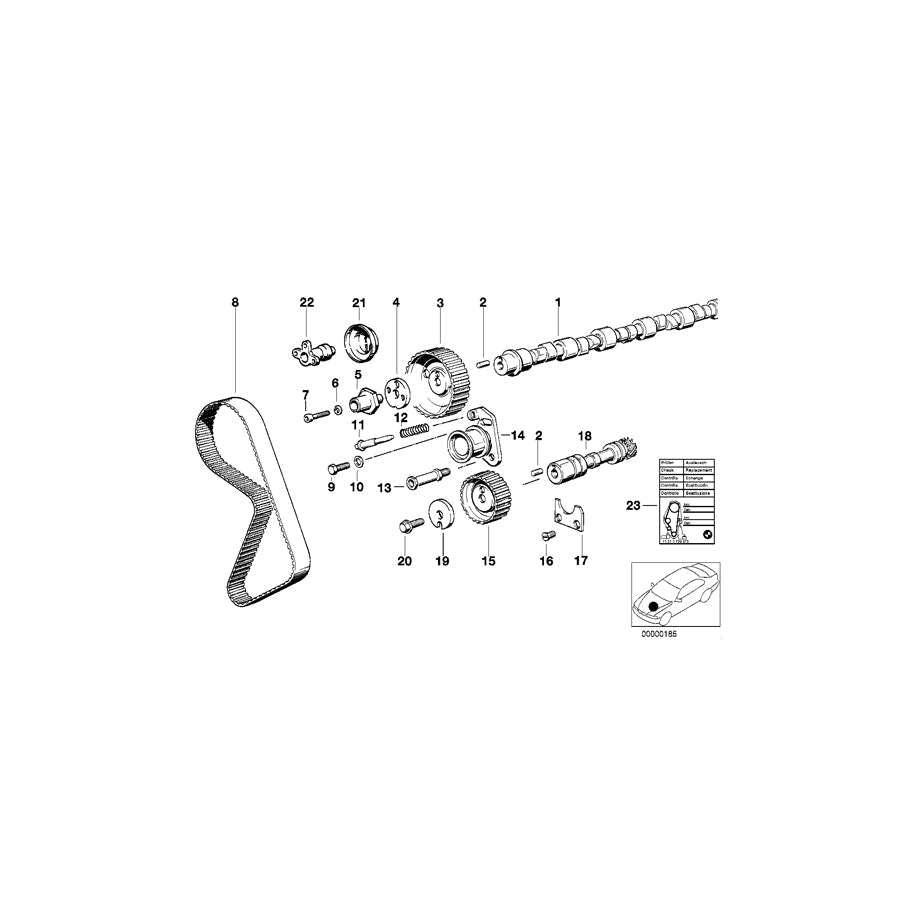Genuine BMW 11311708884 E28 Camshaft (Inc. 525e) | ML Performance UK Car Parts