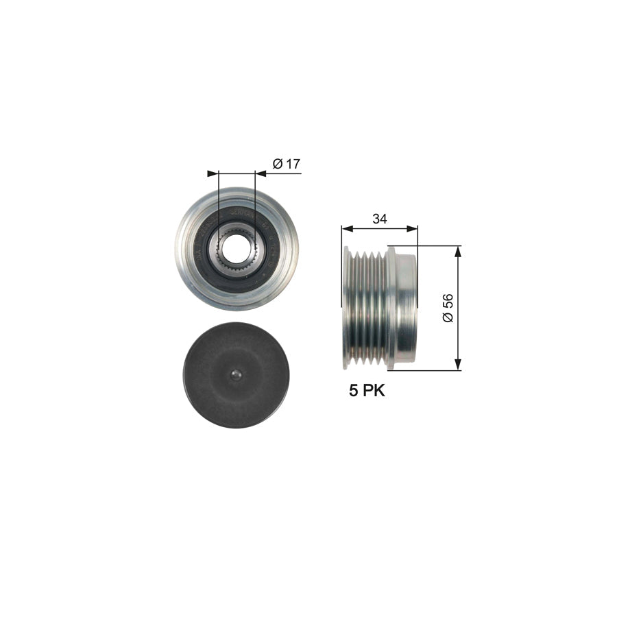 Gates OAP7127 Alternator Freewheel Clutch