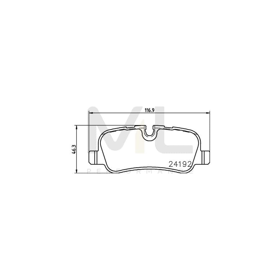 TEXTAR 2419206 Brake pad set prepared for wear indicator, with brake caliper screws | ML Performance Car Parts