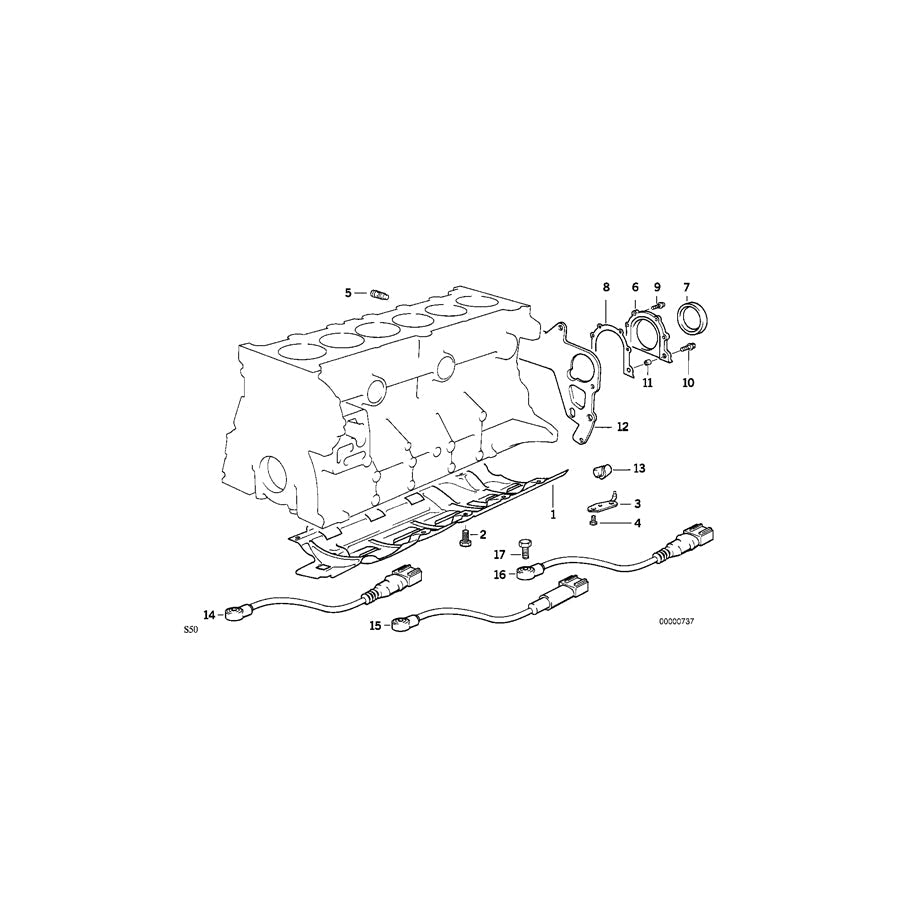 Genuine BMW 11421317278 E36 Oil Spraying Nozzle (Inc. M3 & Z3 M) | ML Performance US Car Parts