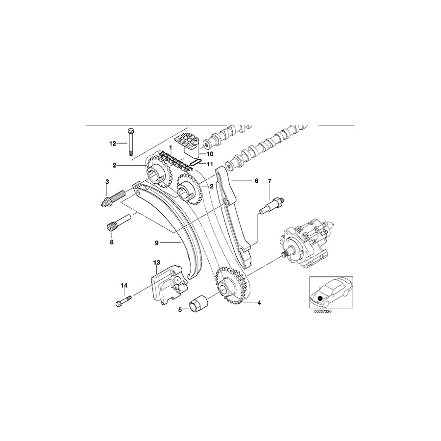 Genuine BMW 11312247052 E39 E46 E53 Camshaft Sprocket (Inc. X5 3.0d, 330d & 730d) | ML Performance UK Car Parts
