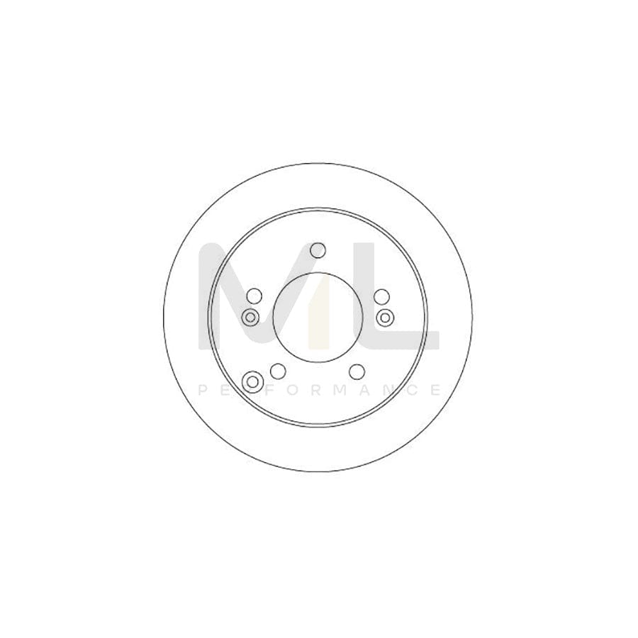 TRW DF6919 Brake Disc for KIA Magentis II (MG) Solid, Painted | ML Performance Car Parts