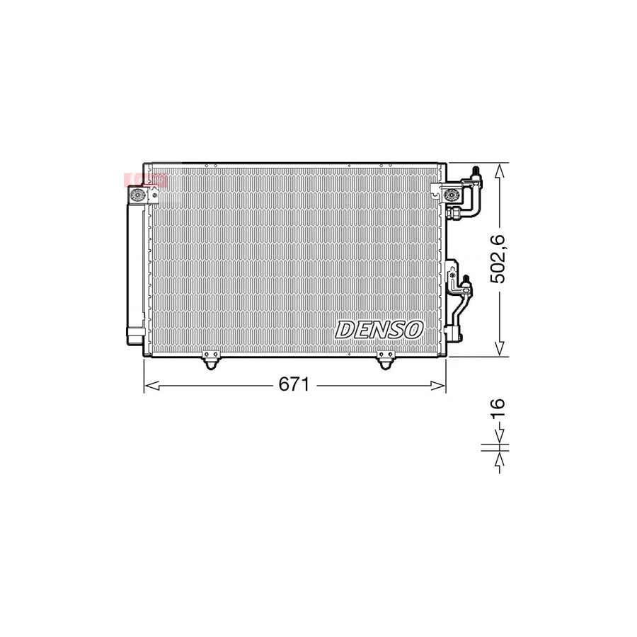 DENSO DCN45008 Air Conditioning Condenser
