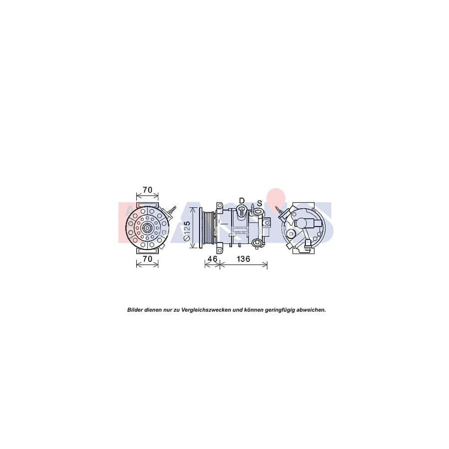 AKS Dasis 852811N Compressor, Air Conditioning