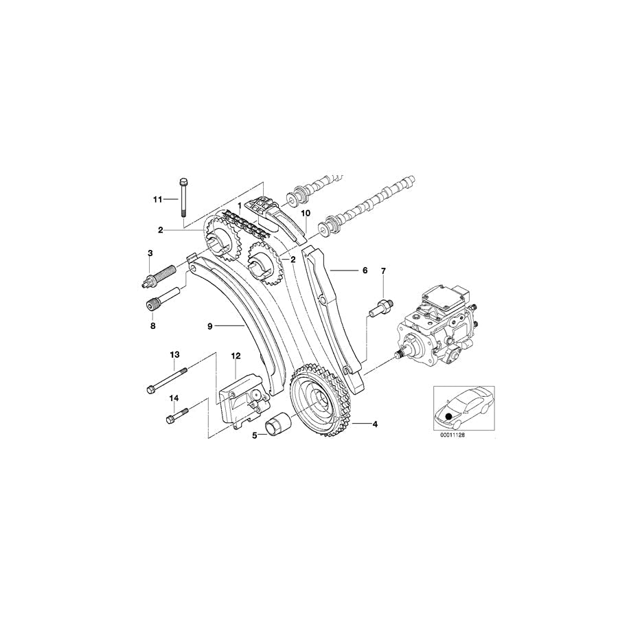 Genuine BMW 11312248113 E60 E46 E61 Torx Bolt M12X1,5X45 (Inc. 330xd, 525d & 730d) | ML Performance UK Car Parts