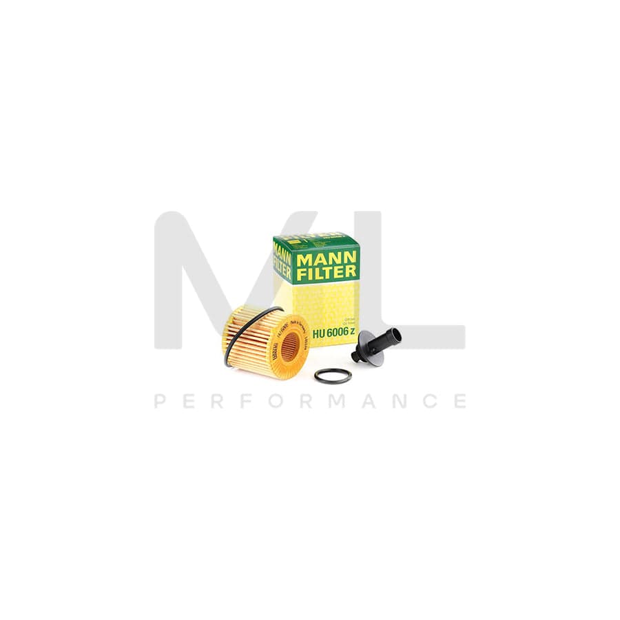 MANN-FILTER HU 6006 z Oil Filter with seal, Filter Insert