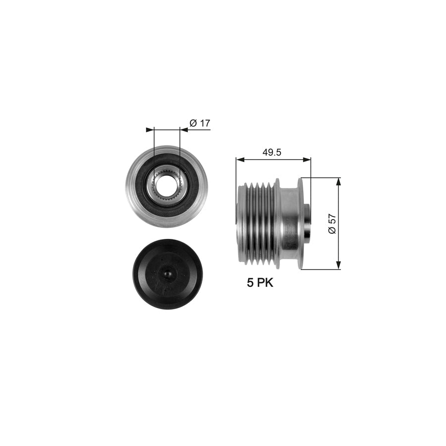 Gates OAP7089 Alternator Freewheel Clutch
