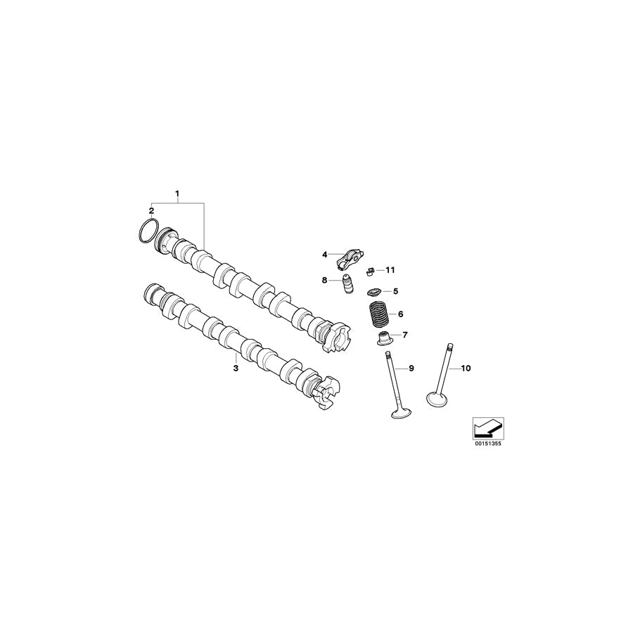 Genuine BMW 11317565422 Camshaft Exhaust (Inc. Coop.S JCW & Cooper S) | ML Performance UK Car Parts