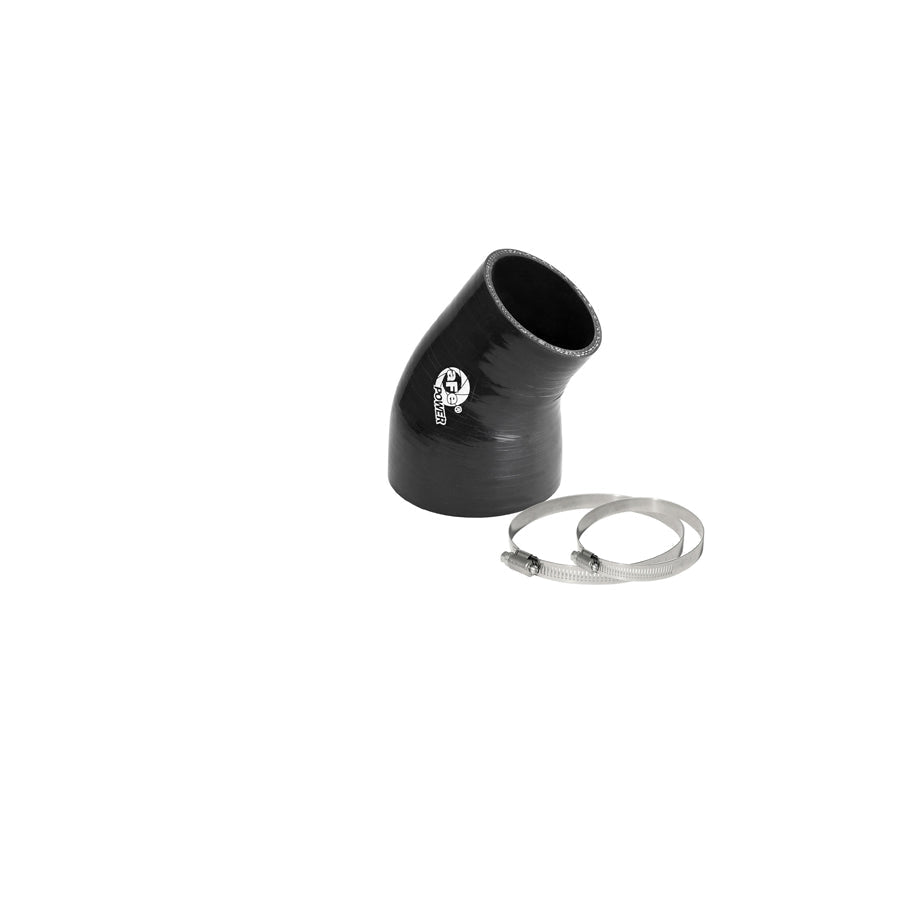 aFe 59-00117 (3 IN ID to 2-1/4 IN ID x 35 Deg.) Elbow Reducing Coupler - Black Replacement Coupling Kit | ML Performance US Car Parts