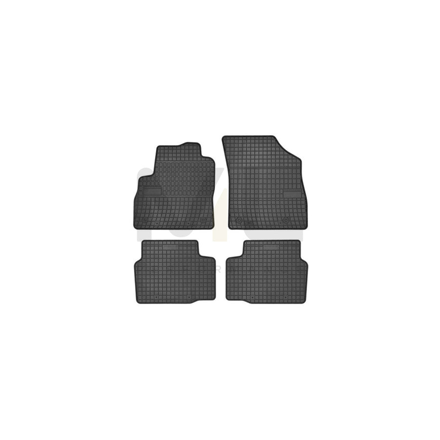 FROGUM Tailored 546832 Floor mat set for OPEL ASTRA Elastomer, Front and Rear, Quantity: 4, Black, (LHD)