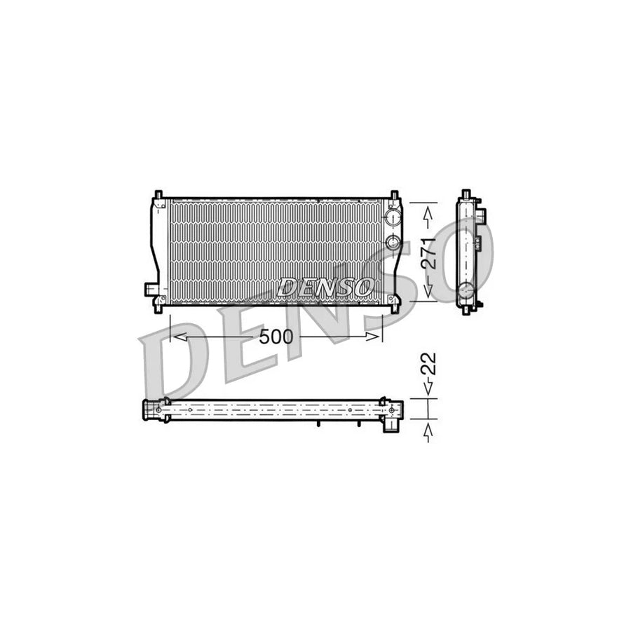 DENSO DRM03011 Engine Radiator for Austin Metro Hatchback