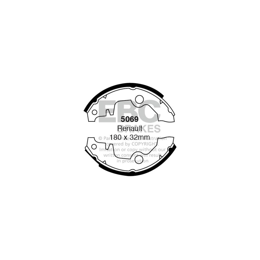 EBC 5069 Renault Rear Brake Shoes 1 | ML Performance US Car Parts
