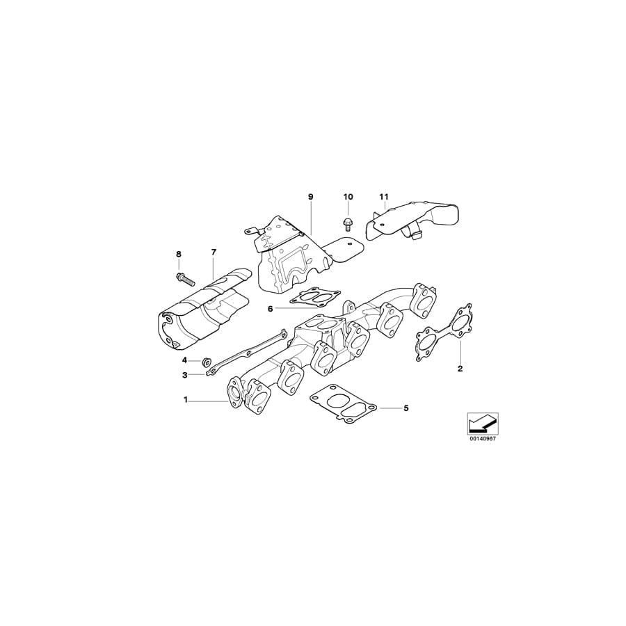 Genuine BMW 11627795774 E60 E61 Reinforcement Plate (Inc. 535d) | ML Performance UK Car Parts