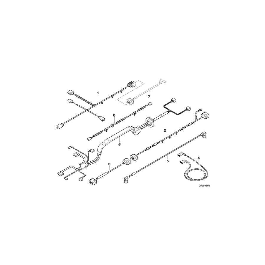Genuine BMW 61129166358 E71 E72 Wiring Harness, Active Steering Hot Wire (Inc. X6 35dX, X6 50iX & Hybrid X6) | ML Performance US Car Parts
