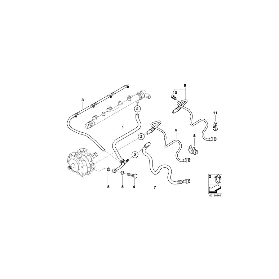 Genuine BMW 11421338506 E34 E65 E38 Hollow Bolt (Inc. 320d & 725tds) | ML Performance US Car Parts