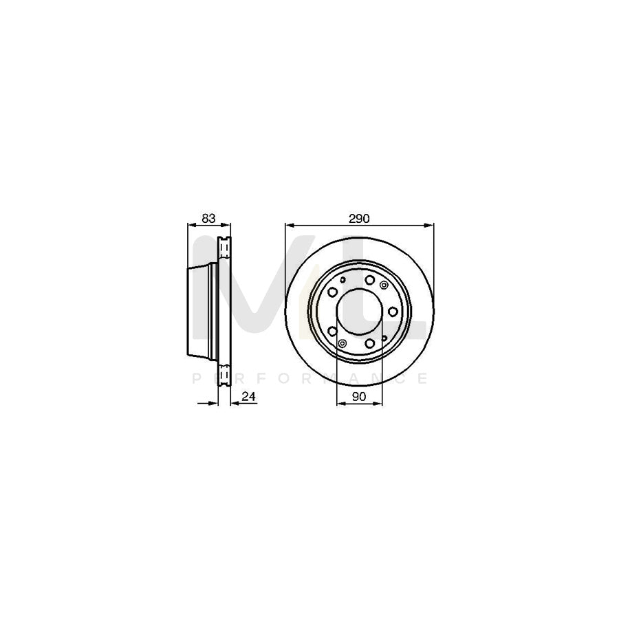 BOSCH 0 986 478 310 Brake Disc for PORSCHE 911 Internally Vented, Vented, Coated, High-carbon | ML Performance Car Parts