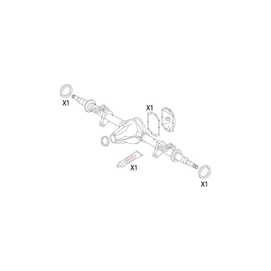 Corteco 19536169 Gasket Set, Differential