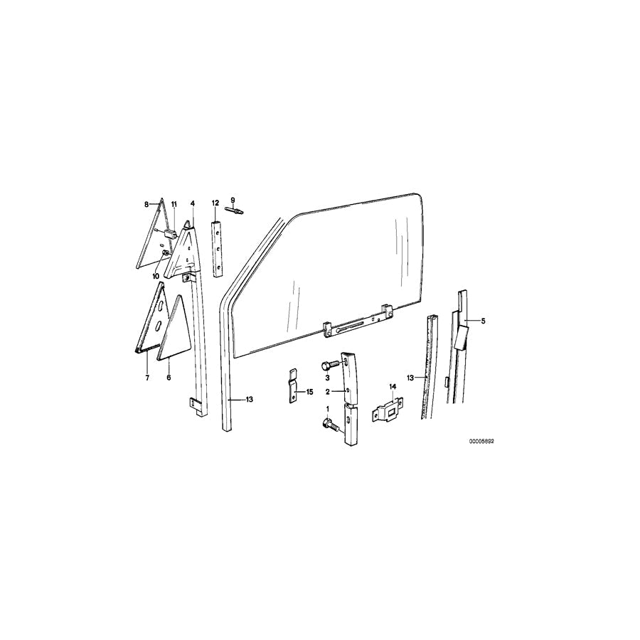 Genuine BMW 51321823946 E21 Guide Rail Rear Right (Inc. 320i, 318i & 315) | ML Performance US Car Parts
