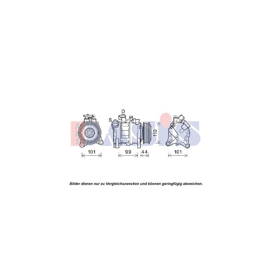 AKS Dasis 852827N Compressor, Air Conditioning