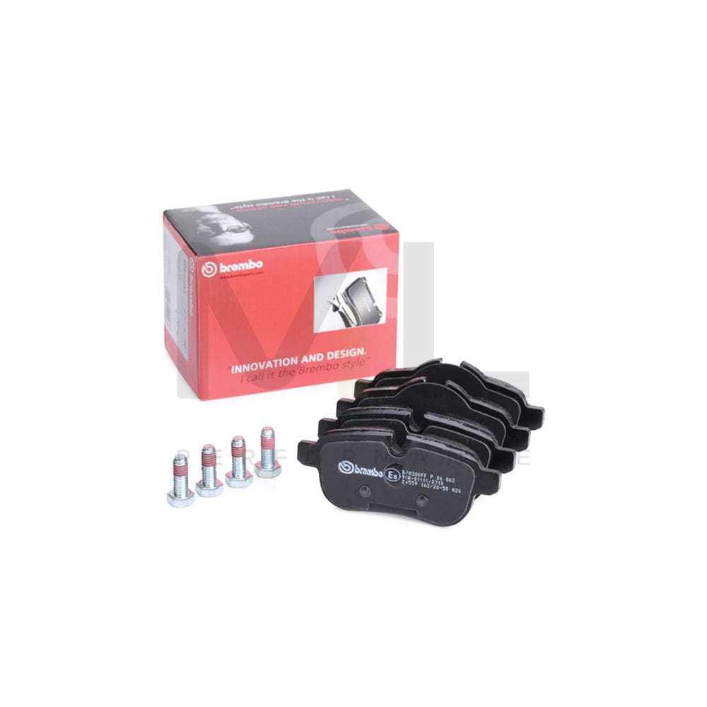 Brembo P 06 062 Brake Pad Set For Bmw Z4 Roadster (E89) Prepared For Wear Indicator, With Brake Caliper Screws | ML Performance Car Parts