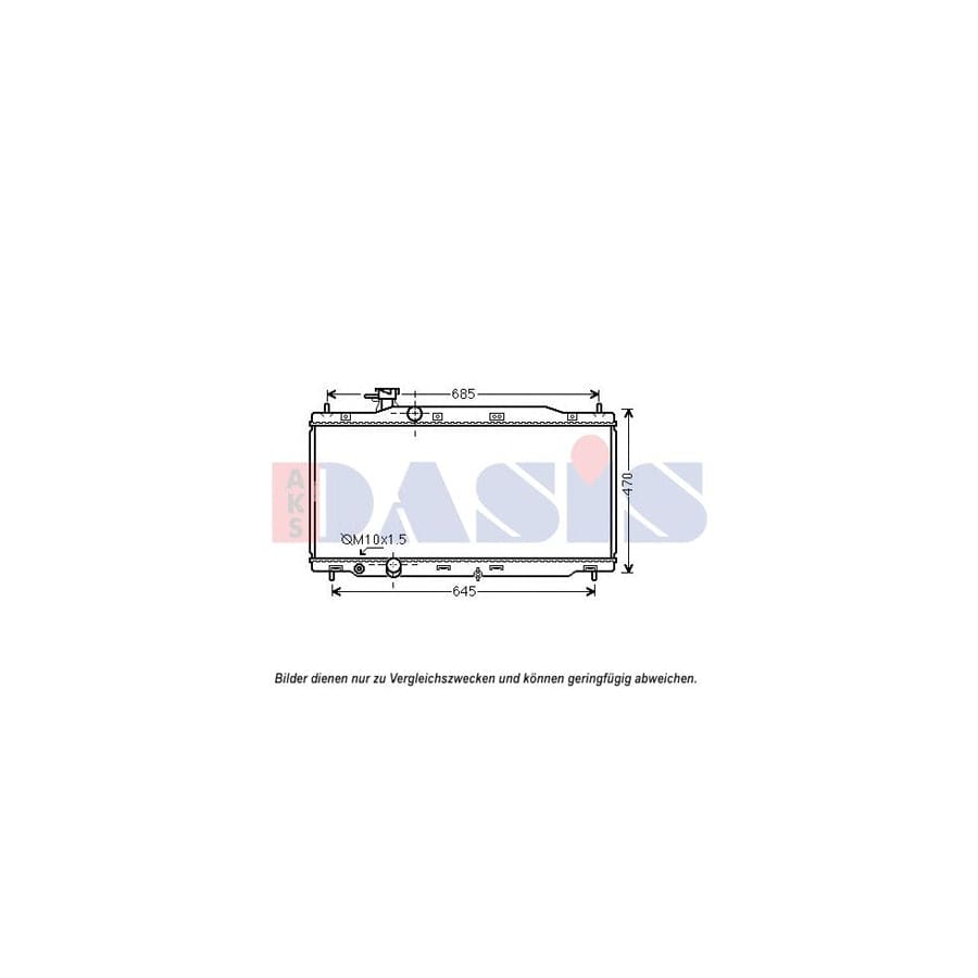 AKS Dasis 100080N Engine Radiator for Honda Accord VIII Saloon (Cu)