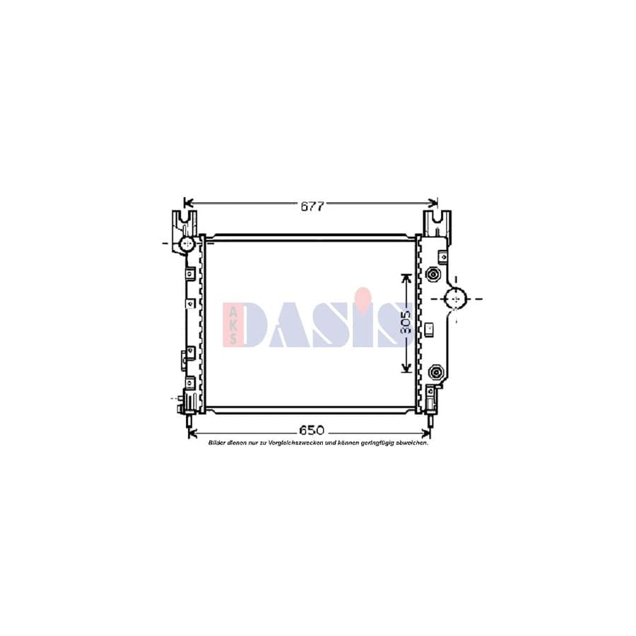 AKS Dasis 520111N Engine Radiator for Dodge Dakota II