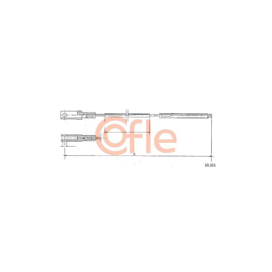 Cofle Bh.Vk049 Brake Hose