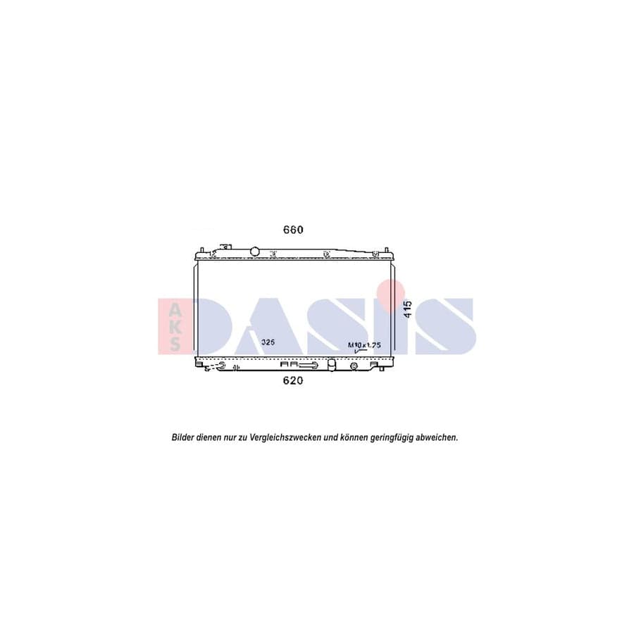 AKS Dasis 100079N Engine Radiator for Honda Jazz Hatchback (Ge, Gg, Gp, Za)