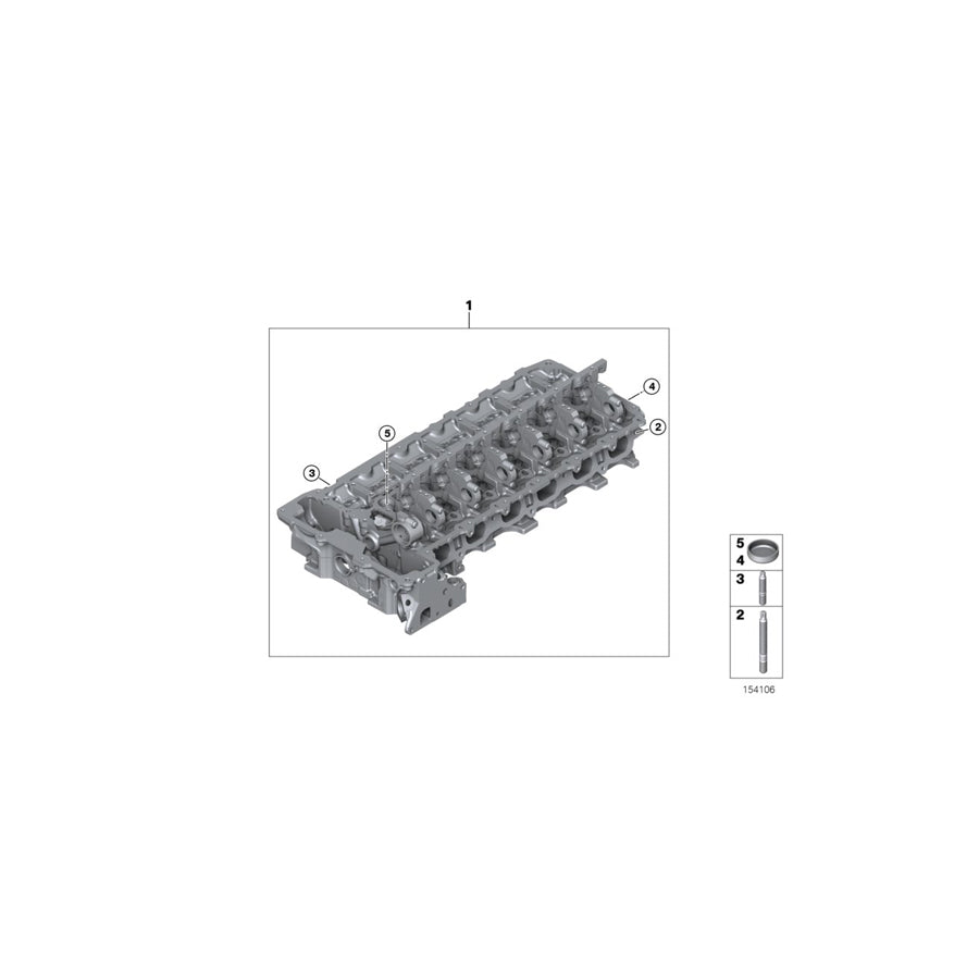 Genuine BMW 11127588249 F01 E60 E71 Cylinder Head (Inc. 535i, M & Z4 35is) | ML Performance US Car Parts