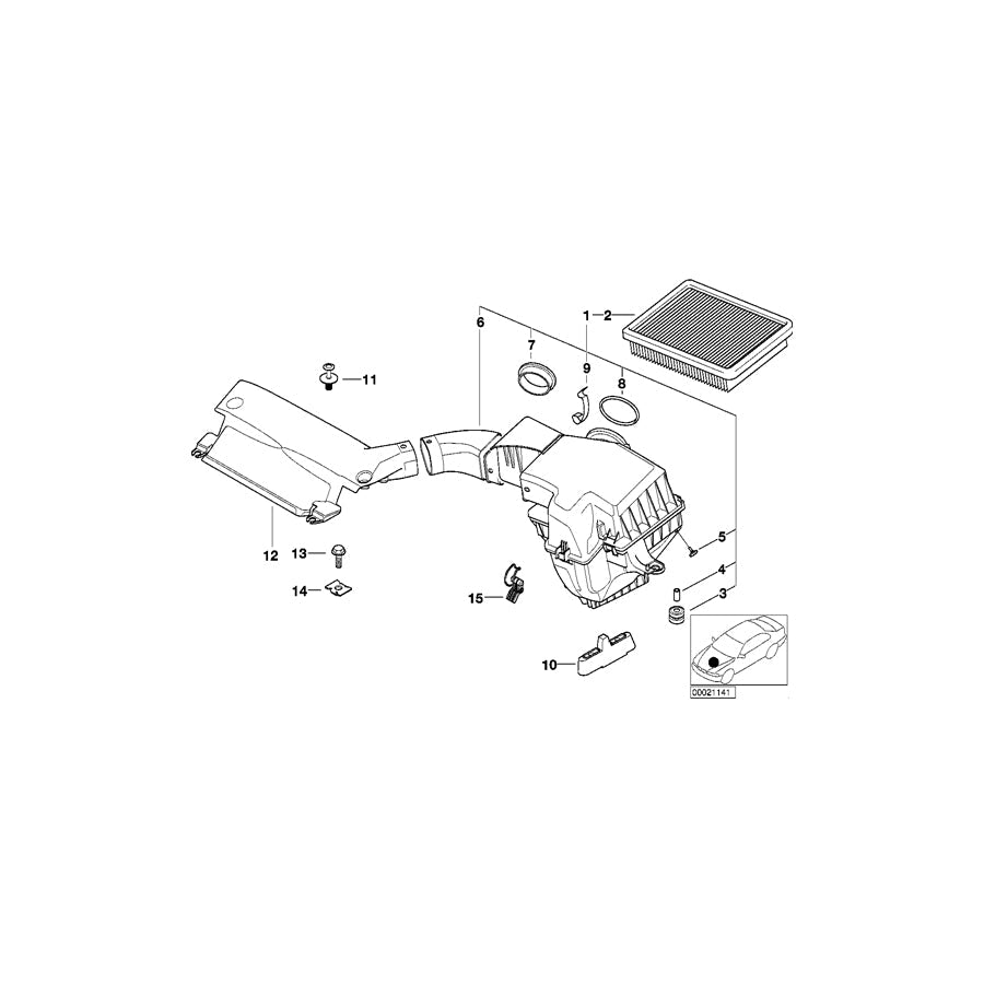 Genuine BMW 13711438765 E65 E85 E83 Sleeve (Inc. 328i, M3 & 318Ci) | ML Performance US Car Parts