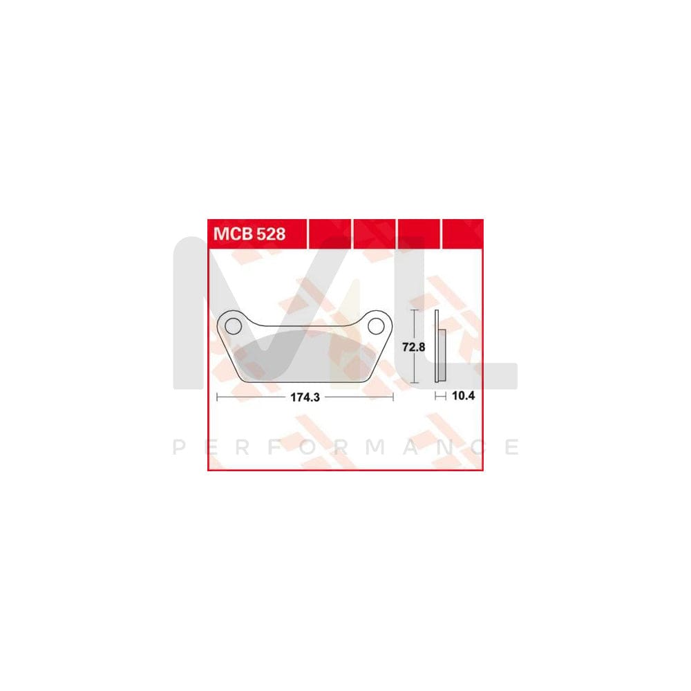 TRW Organic Allround Mcb528 Brake Pad Set | ML Performance Car Parts