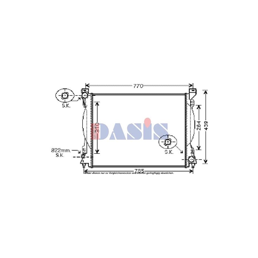 AKS Dasis 480046N Engine Radiator