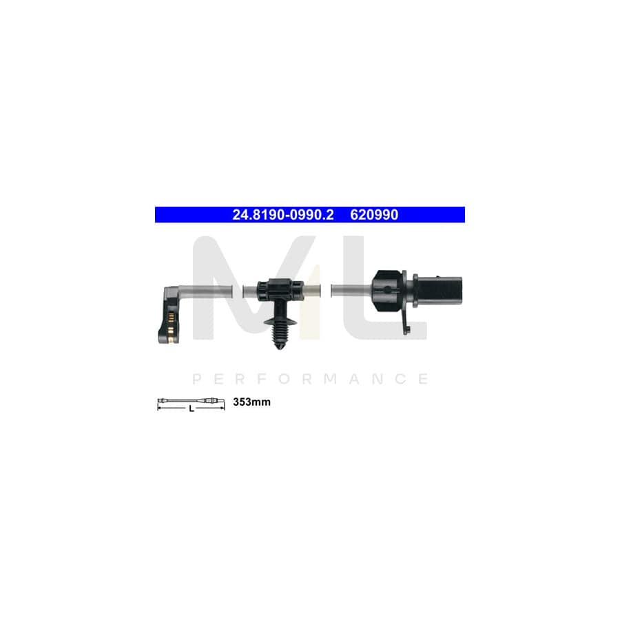 ATE 24.8190-0990.2 Brake pad wear sensor