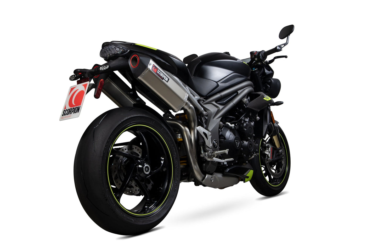 Scorpion RTR88TEO Triumph Speed Triple Serket Parallel Slip-On (Pair) - Titanium Sleeve | ML Performance US US