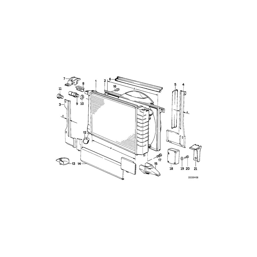 Genuine BMW 17111712025 E32 Covering Lower L=430MM (Inc. 735i, 730i & 730iL) | ML Performance US Car Parts