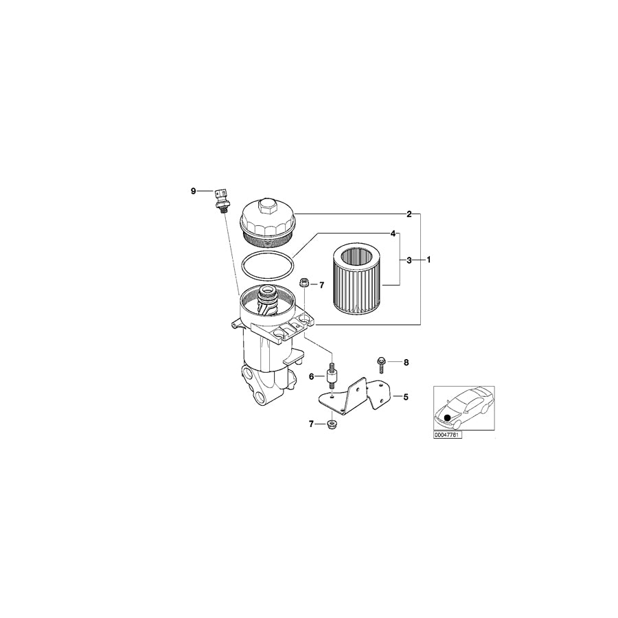 Genuine BMW 11421407780 E52 Holder (Inc. AlpinaV8 & Z8) | ML Performance US Car Parts