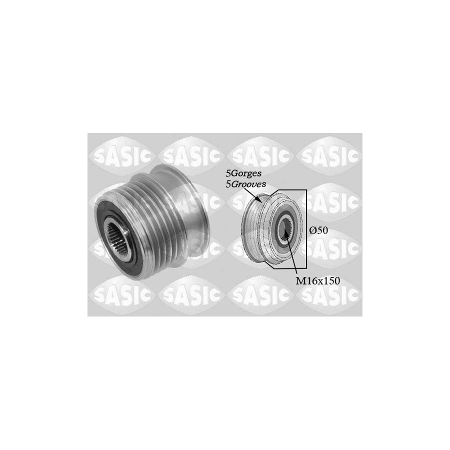 Sasic 1676013 Pulley, Alternator Suitable For Mercedes-Benz A-Class (W168)