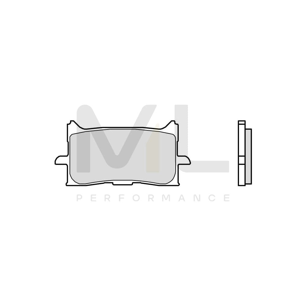 Brembo Road, Sinter 07Ho62Sa Brake Pad Set Front And Rear | ML Performance Car Parts