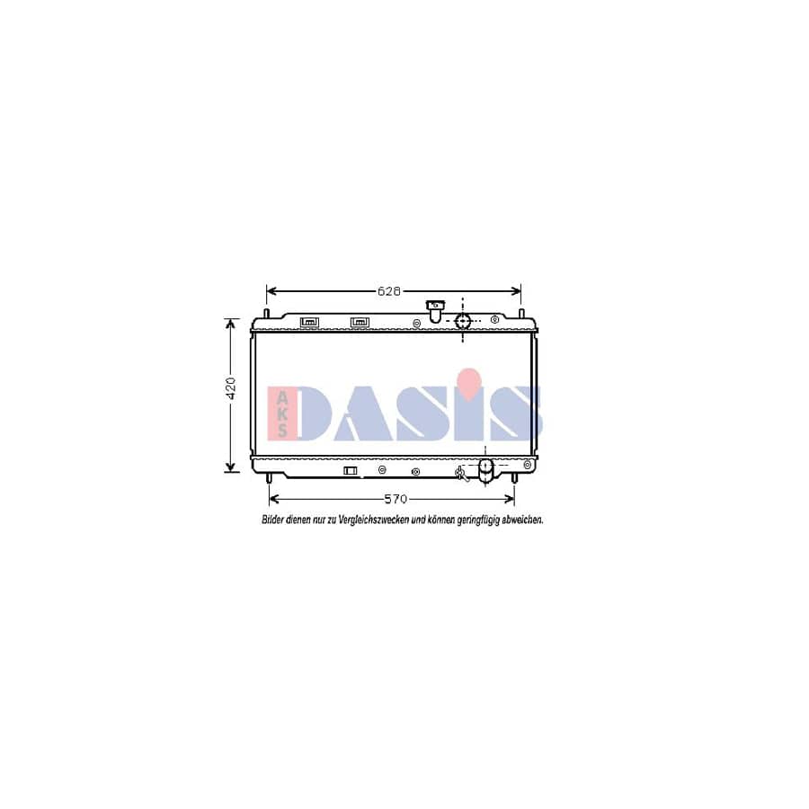 AKS Dasis 100280N Engine Radiator for Honda Integra II Coupe (Dc2, Dc4)