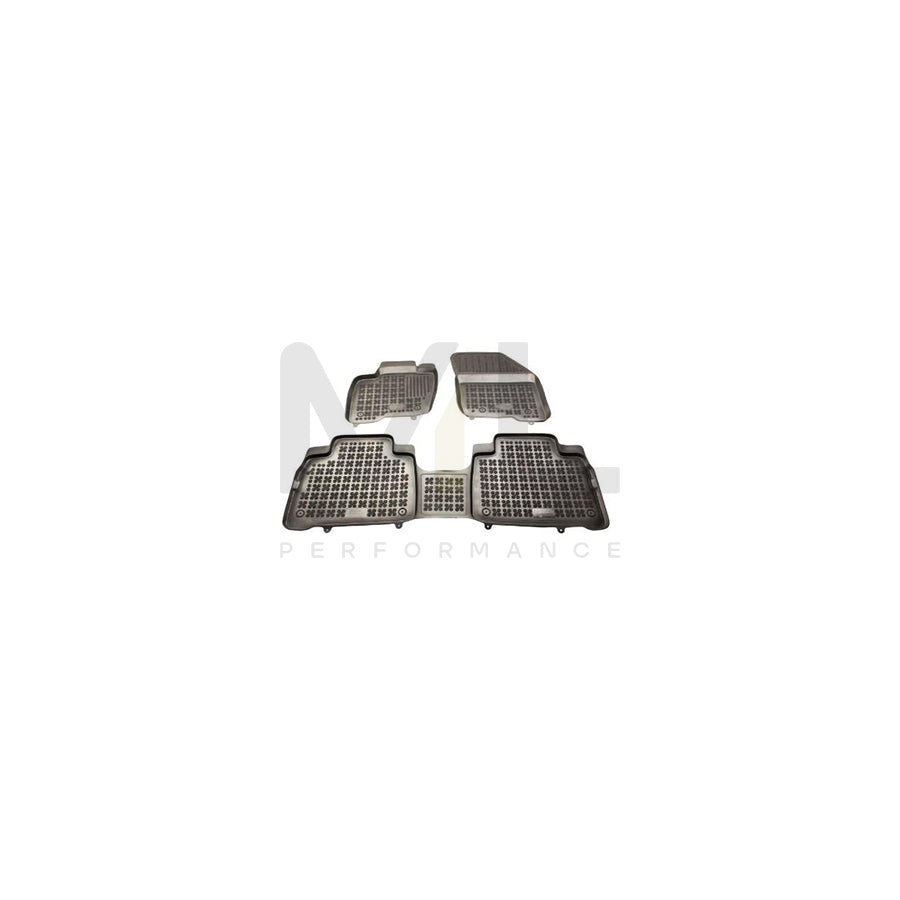 REZAW PLAST 200625 Floor mat set Elastomer, Black