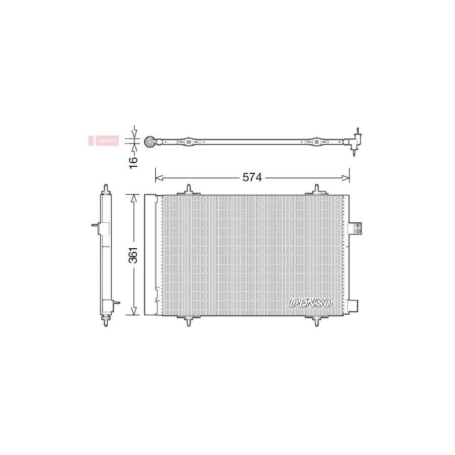 DENSO DCN21019 Air Conditioning Condenser
