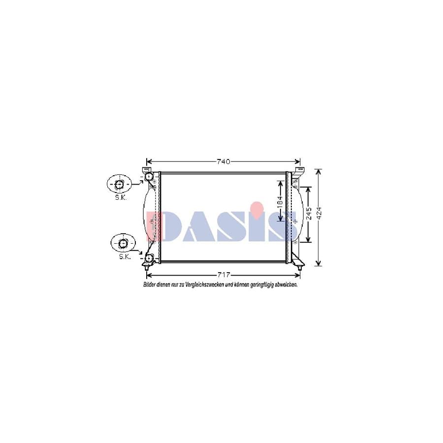 AKS Dasis 480064N Engine Radiator