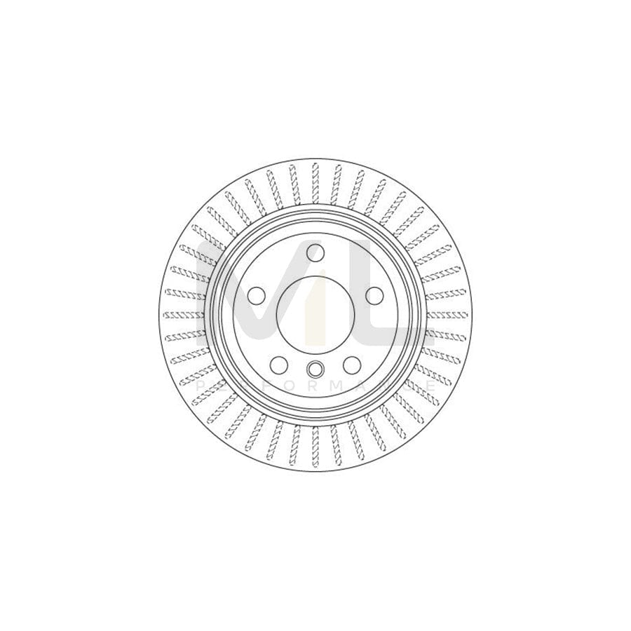 TRW DF6513S Brake Disc Vented, Painted | ML Performance Car Parts