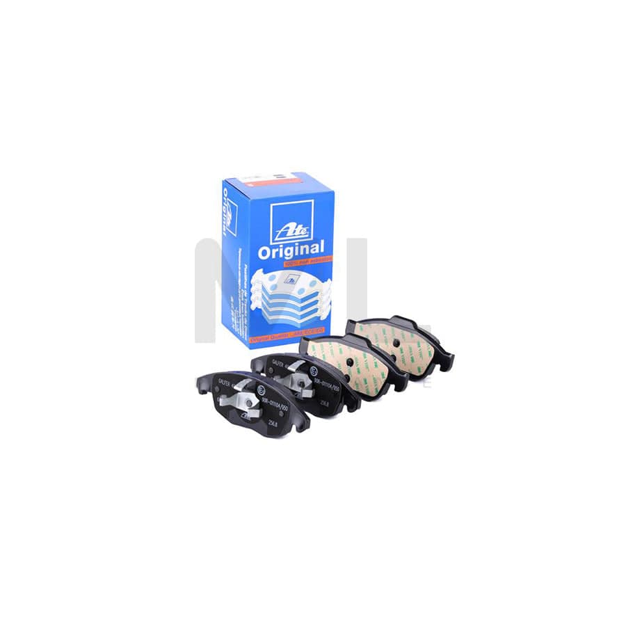 ATE 13.0460-7229.2 Brake pad set excl. wear warning contact, not prepared for wear indicator