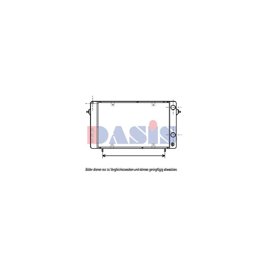 AKS Dasis 180700N Engine Radiator for Renault 25