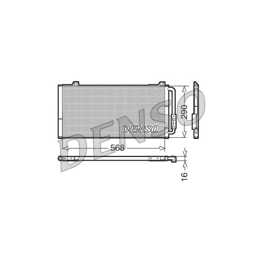 DENSO DCN24001 Air Conditioning Condenser